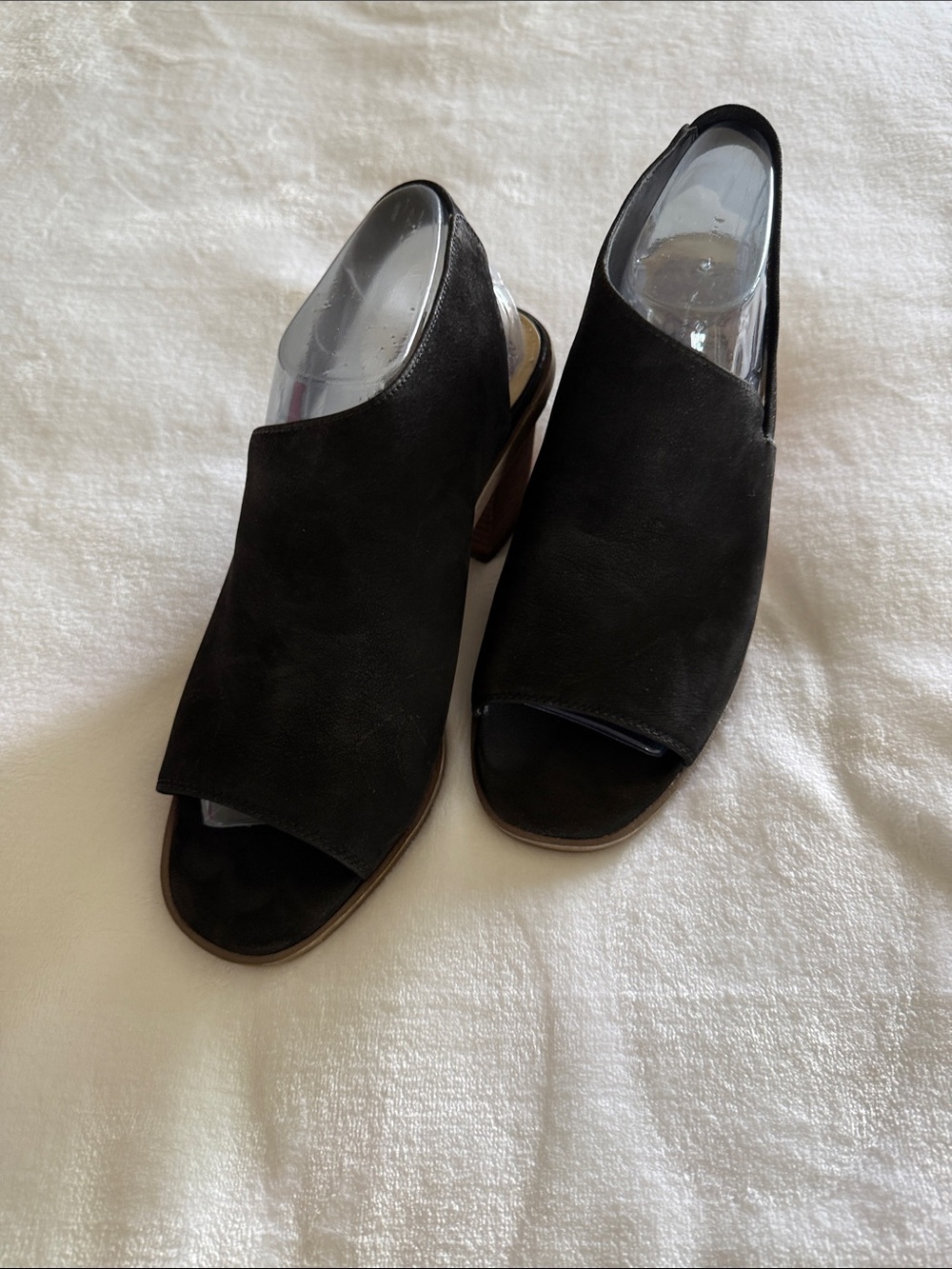 Vince Camuto Black Open-Toe Slingback Mules